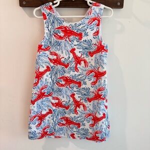 Tommy Bahama Girls Lobster Print Shift Dress 5T